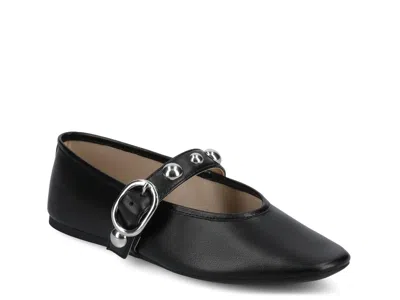 Journee Naveah Mary Jane Flat In Black