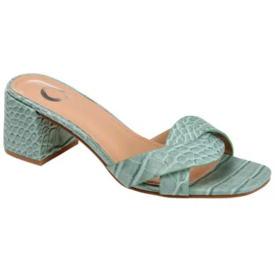 Journee Perette Slide Green Perette-grn Women's