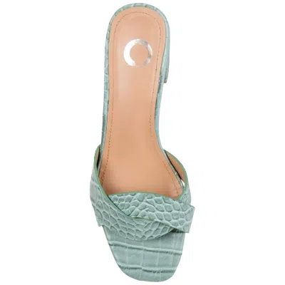 Journee Perette Slide Green Perette-grn Women's In White