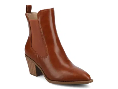 Journee Rosemary Bootie In Brown