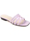 Journee Signature Cenci Strappy Slide Sandal In Blue