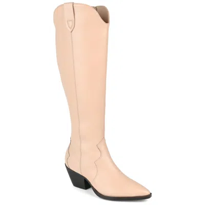 JOURNEE EXTRA WIDE CALF WOMEN'S GENUINE LEATHER TRU COMFORT FOAM PRYSE BOOT