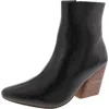 Journee Signature Hydra Womens Zip Up Slip On Mid-calf Boots In Black