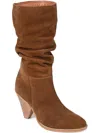 JOURNEE SIGNATURE SYRINN WOMENS FAUX SUEDE MID-CALF BOOTS