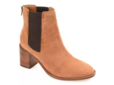 Journee Signature Tazlyn Bootie In Brown