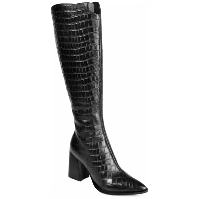Journee Extra Wide Calf Women's Genuine Leather Tru Comfort Foam Laila Boot In Multi