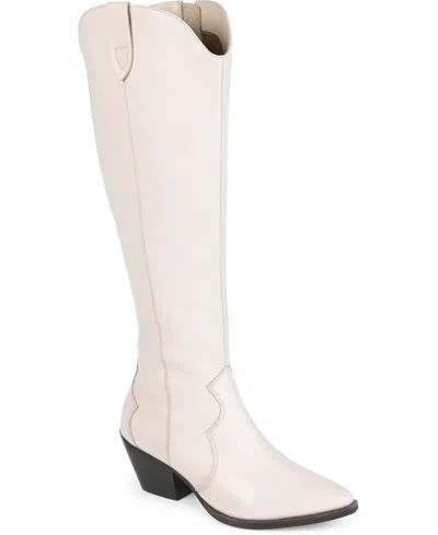 JOURNEE SIGNATURE WOMEN'S PRYSE WESTERN KNEE HIGH BOOTS