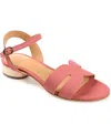 Journee Signature Womens Starlee Strap Sandals In Pink