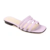 Journee Signature Womens Cendi Slide Sandals In Purple