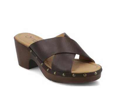 Journee Silvana Platform Sandal In Brown