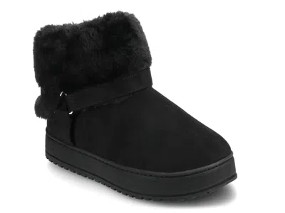 Journee Thada Bootie Slipper In Black