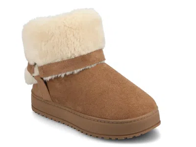 Journee Thada Bootie Slipper In Brown
