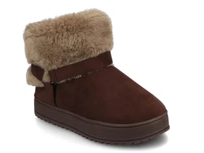 Journee Thada Bootie Slipper In Brown