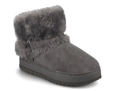 Journee Thada Bootie Slipper In Gray