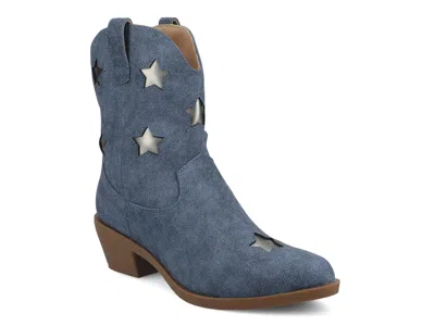 Journee Underwood Bootie In Blue