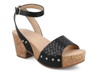 Journee Vanessa Platform Sandal In Black