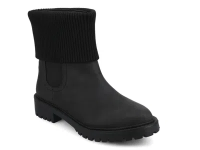 Journee Wide Width Isabeau Bootie In Black