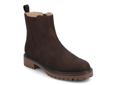 Journee Wide Width Junnah Bootie In Brown