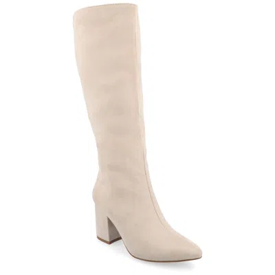 Journee Women & Apos;s Ameylia Medium And Wide Width Wide Calf Boots In Brown