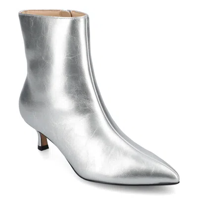 Journee Women & Apos;s Arely Medium And Wide Width Booties In Silver