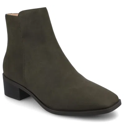 Journee Women & Apos;s Cappri Medium And Wide Width Booties In Green