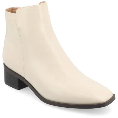 Journee Women & Apos;s Cappri Medium And Wide Width Booties In White