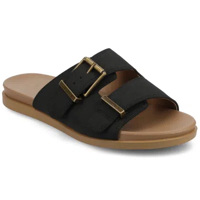 Journee Women & Apos;s Cosette Flat Sandals In Animal Print