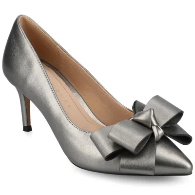 Journee Women & Apos;s Crystol Medium And Wide Width Evening Pumps In Gray