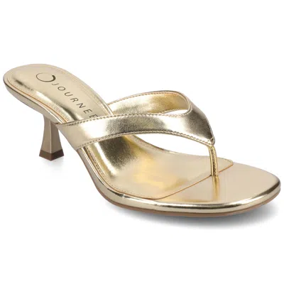 Journee Women & Apos;s Danielle Kitten Sandals In Black