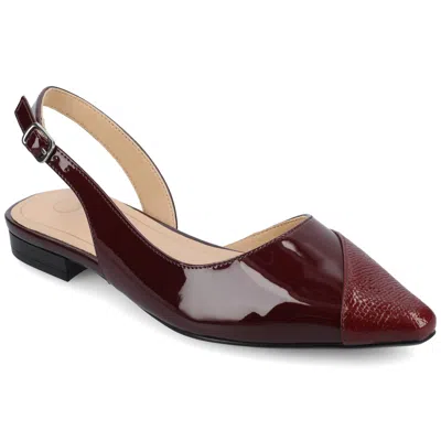 Journee Women & Apos;s Daphnne Medium And Wide Width Flats In Brown