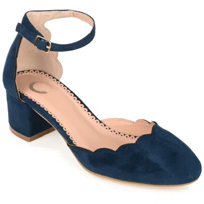 Journee Women & Apos;s Edna Medium And Wide Width Pumps In Blue