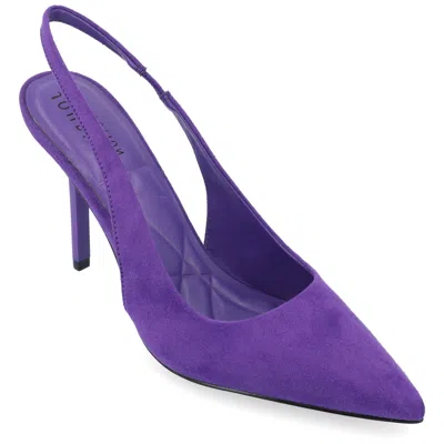 Journee Women & Apos;s Elenney Medium And Wide Width Pumps In Purple