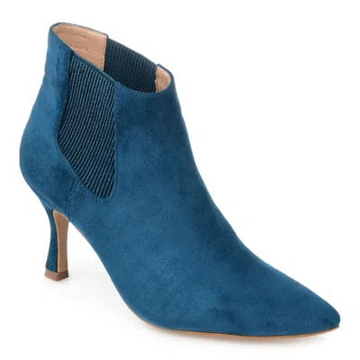 Journee Women & Apos;s Elitta Medium And Wide Width Booties In Blue