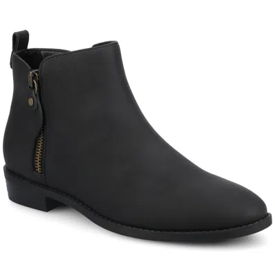 Journee Women & Apos;s Ellis Medium And Wide Width Booties In Black