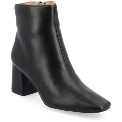 Journee Women & Apos;s Haylinn Medium And Wide Width Booties In Black