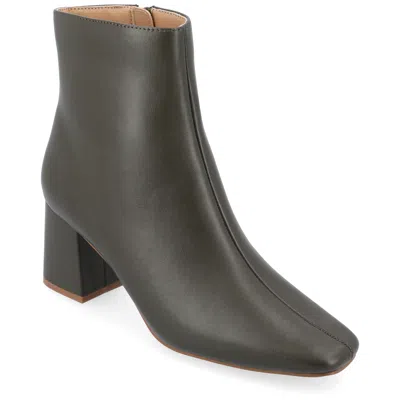Journee Women & Apos;s Haylinn Medium And Wide Width Booties In Green
