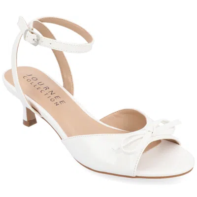 Journee Women & Apos;s Jennifer Dress Sandals In White