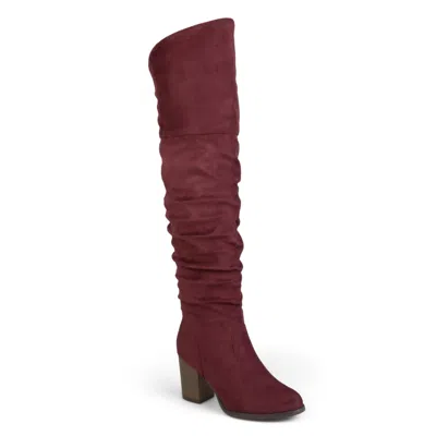Journee Women & Apos;s Kaison Medium And Wide Width Boots In Brown