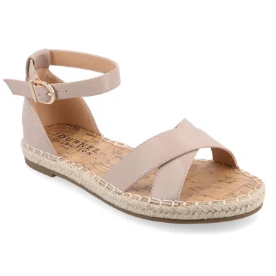 Journee Women & Apos;s Lyddia Medium And Wide Width Espadrille Sandals In Gray