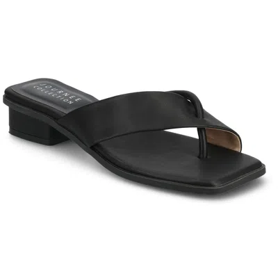 Journee Women & Apos;s Mina Flat Sandals In Black