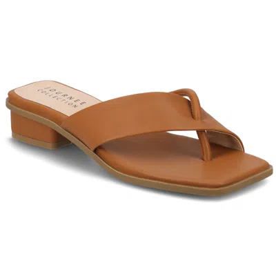 Journee Women & Apos;s Mina Flat Sandals In Brown