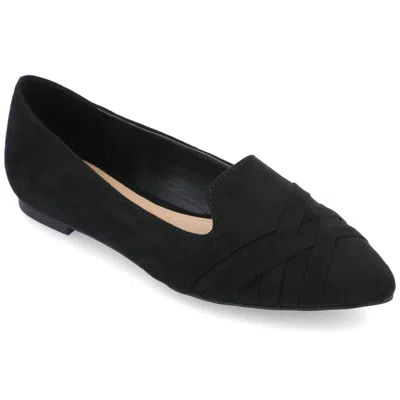 Journee Women & Apos;s Mindee Medium And Wide Width Dress Flats In Black