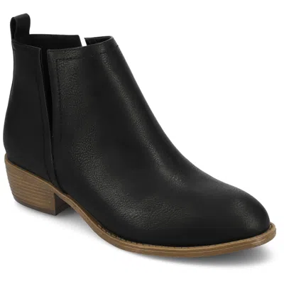 Journee Women & Apos;s Rimi Medium And Wide Width Booties In Black