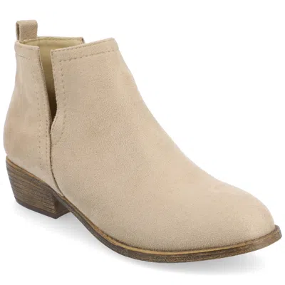 Journee Women & Apos;s Rimi Medium And Wide Width Booties In White
