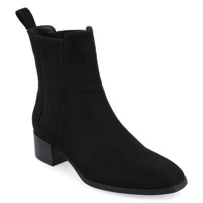 Journee Women & Apos;s Wrenley Medium And Wide Width Booties In Black