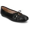 Shop Journee Women's Callee Ballet Medium And Wide Width Dress Flats In Black