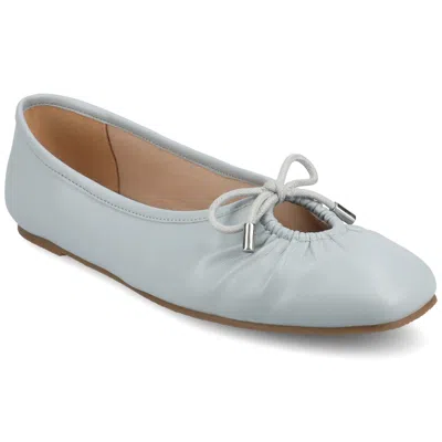 Journee Women's Callee Ballet Medium And Wide Width Dress Flats In Blue
