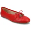 Journee Women's Callee Ballet Medium And Wide Width Dress Flats In Red