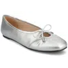 Journee Women's Callee Ballet Medium And Wide Width Dress Flats In Silver