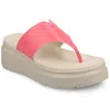 Shop Journee Women's Carah Flip Flop Wedge Sandals In Pink